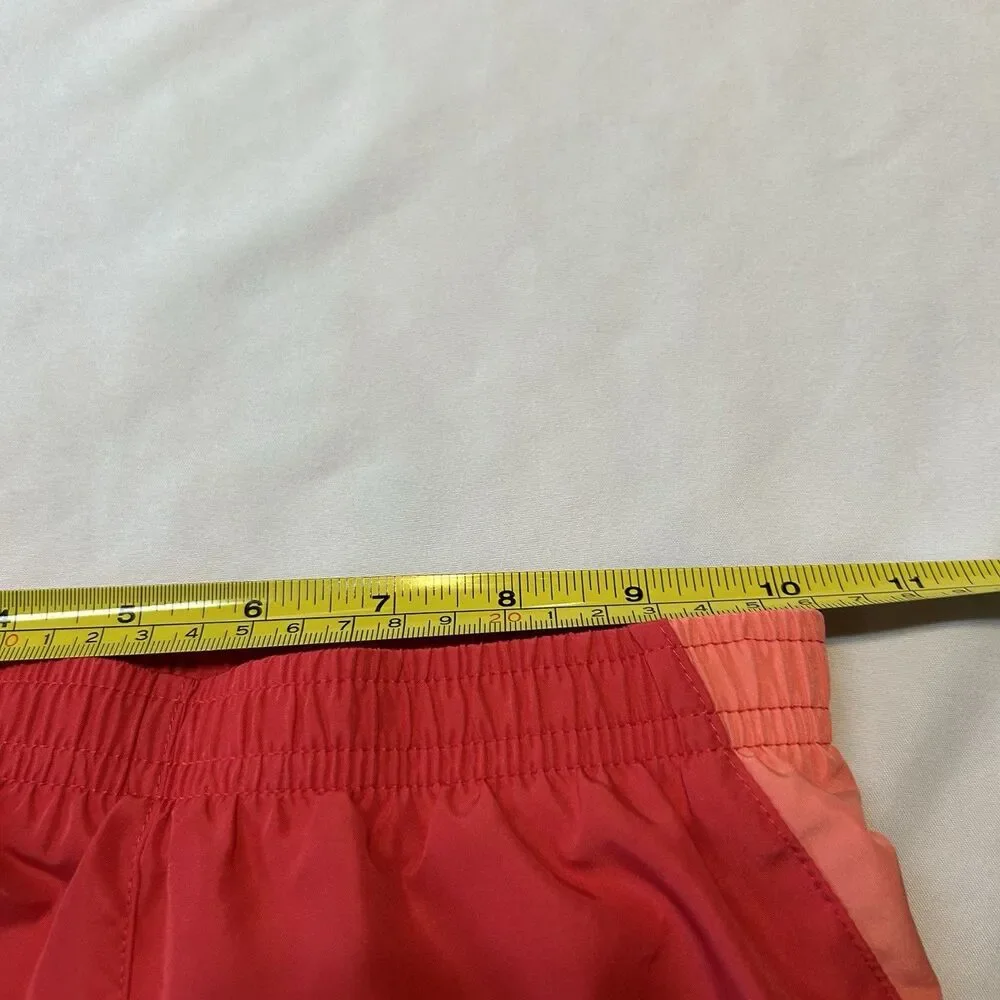 Nike Dri-Fit Kids Girls Red Pink Mesh 100% Polyester Shorts M